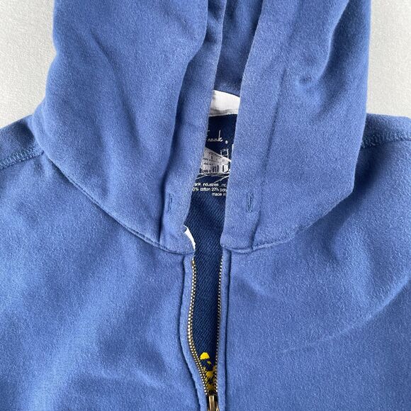 Vintage‎ Paul Frank Hoodie Sweatshirt Mens M Blue Full Zip Deconstructed 00s Hip - Picture 7 of 12